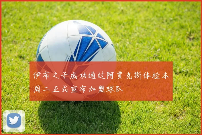 伊布之子成功通过阿贾克斯体检本周二正式宣布加盟球队